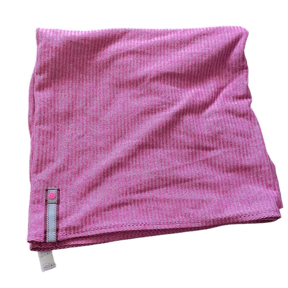 LULULEMON Raspberry Pink Stripe Vinyasa Infinity Scarf One Size